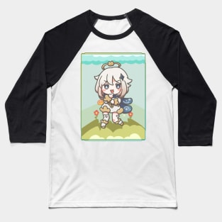 Smug Paimon Chibi Baseball T-Shirt